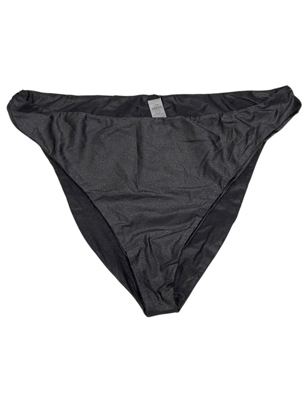 Good American Good Waist Reversible High Shine Cheeky Bikini Bottom 4XL Black